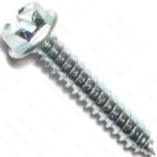 Midwest 02926 #8X1 Inch Zinc-Plated Slotted Hex Tap Screw for DIY Projects