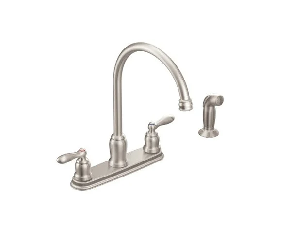 Moen CA87060SRS High-Arc Kitchen Faucet with Side Spray 1.5 GPM for Modern Kitchens