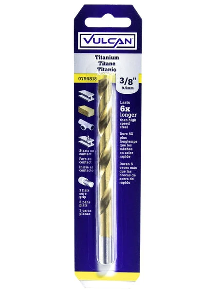 Vulcan 220391OR Titanium Nitride Coated High Speed Steel Straight Shank Drill Bit