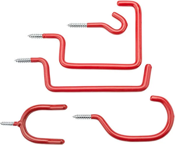 National Hardware N112-036 V2238 Red Vinyl Coated Home Hook Assortment