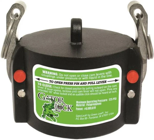 Green Leaf GLP 150 CAP 1-1/2 Inch Cam Lever Hose Couplings for Secure Connections
