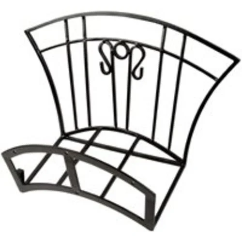 Landscapers Select HH003 Hammertone Black Wall Mount Hose Hanger 250 ft Capacity