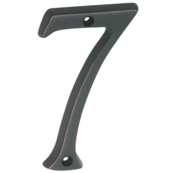 Schlage SC2-3076-716 Classic House Number 7 in Solid Brass and Aged Bronze