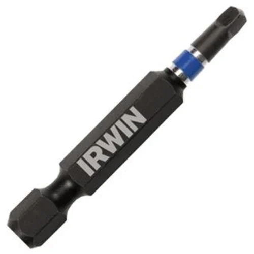 Irwin 1837483 1/4"x6" Square Recess Impact Power Bit for Durable Fastening