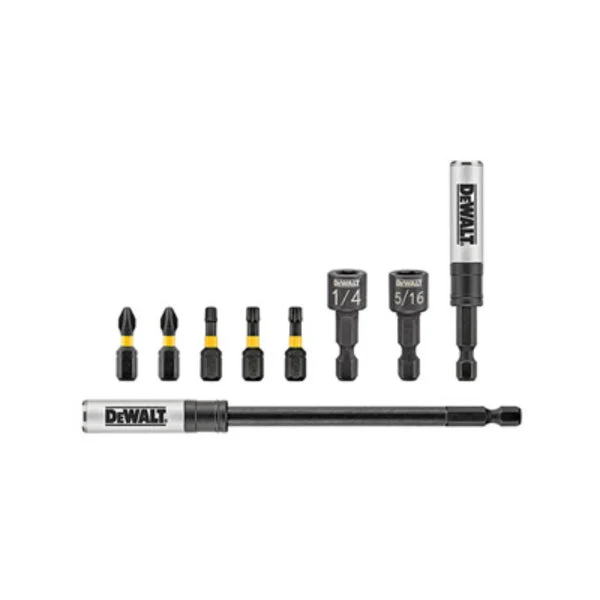 DeWalt DWAFTAS-9 FlexTorq Impact Driver Bit Set 9-Piece for Tough Applications