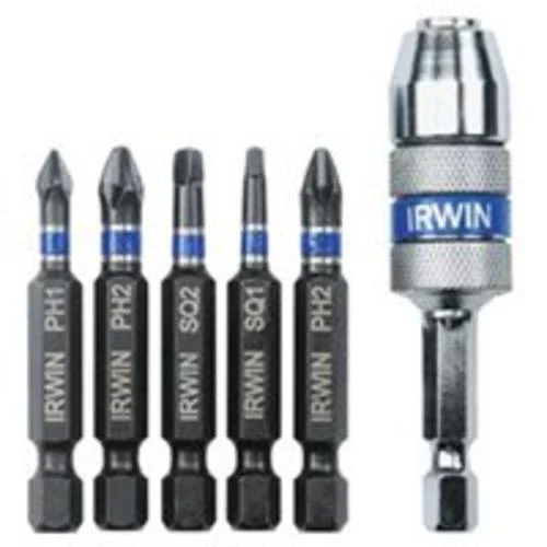 Irwin 1840313 6-Piece Impact Driver Set with Durable Case
