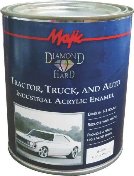 Majic Diamond Hard 8-4990-2 Industrial Acrylic Enamel Paint Gloss White