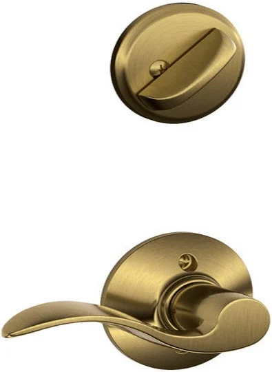 Schlage F59ACC609LH Accent Inside Trim Antique Brass Left Handed