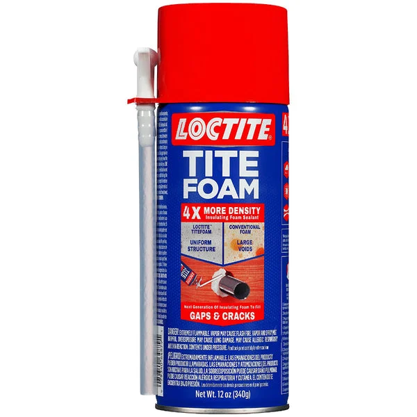 Loctite 1988753 TITE FOAM Insulating Foam Sealant White 12 Oz for Gaps and Cracks