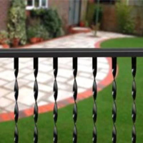 LL Building TR475 4' Traditional Twisted Ornamental Iron Railing for Staircases and Decks