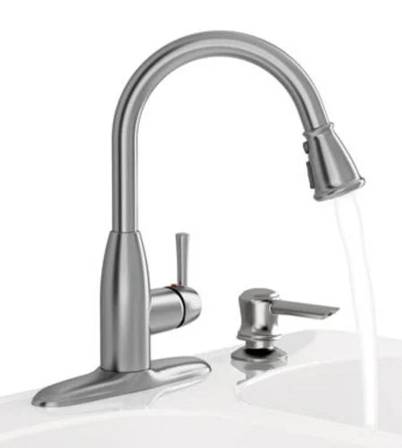 American Standard 9012301.075 Pull Down Kitchen Faucet Single Handle 8 Inch Lever
