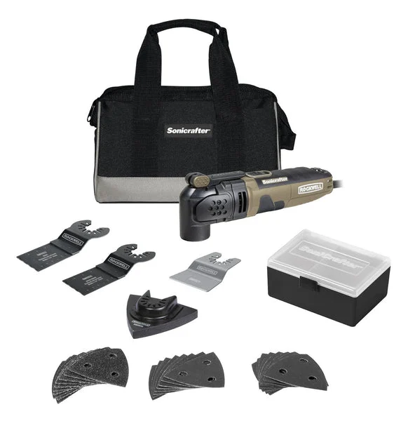 Rockwell RK5121K Sonicrafter Oscillating Tool Kit 3 Amp Multi-Tool