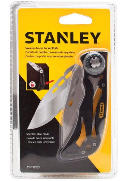 Stanley STHT10253 Folding Skeleton Pocket Knife 4 Inch Stainless Steel