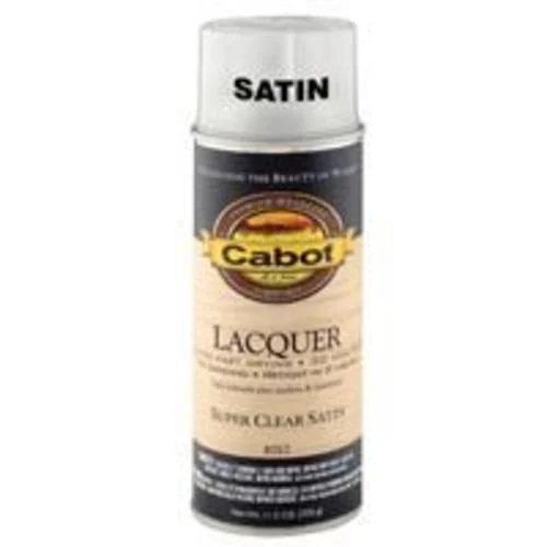Cabot 144.0008052.076 Brush Lacquer Spray Oil 11.5 Oz Satin Finish