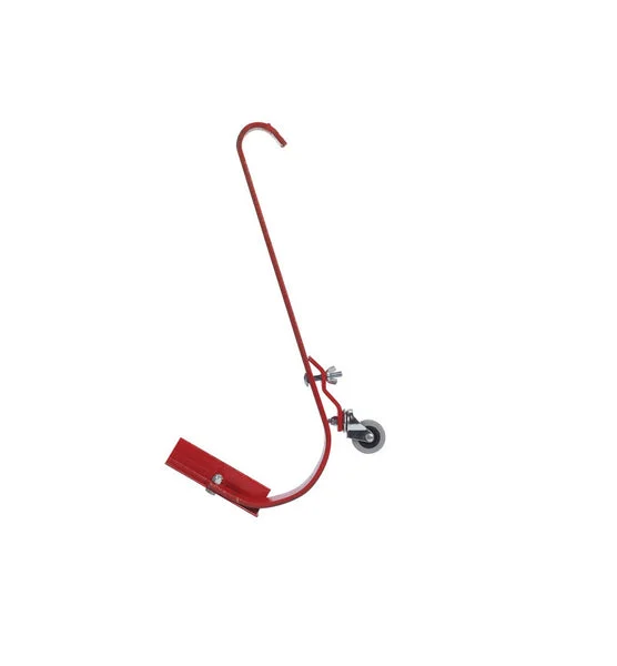 Qual-Craft 2481 Ladder Hook with Roller Red Steel