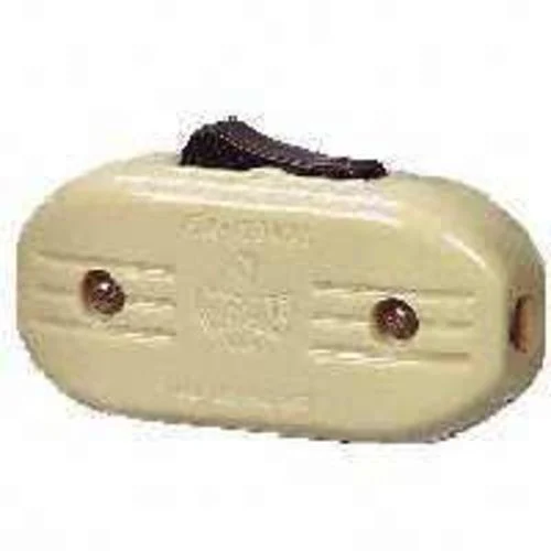 Cooper Wiring 933V-BOX 3 Amp Ivory Lamp Cord Switch for Lighting Fixtures