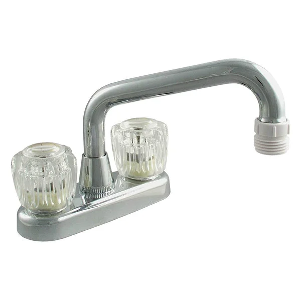 LDR 012-5205 Laundry Faucet with 2 Acrylic Handles in Chrome