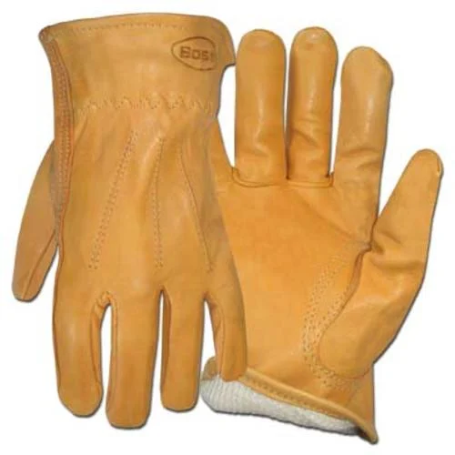Boss 6133L Lined Grain Leather Gloves Large Durable Work Gloves