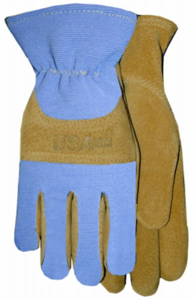 Midwest Quality Gloves 187PER-L Leather Glove Large Durable for Work and Gardening