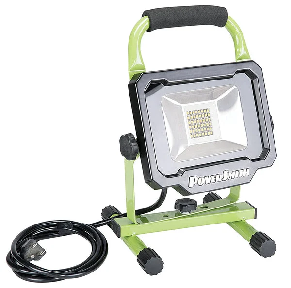 PowerSmith PWL1124BS Portable LED Work Light 2500 Lumen Bright for Job Sites