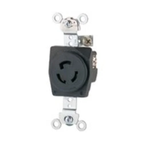 Cooper Wiring CWL515R Single Phase Locking Receptacle 15 Amps 125 Volts Electrical Outlet