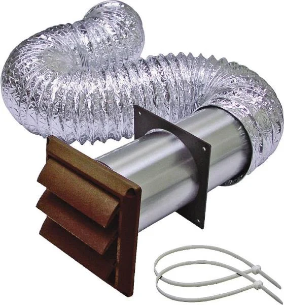 Lambro 1369B Brown Louver Vent Kit 4 Inch x 5 Inch for Attic and Soffit Ventilation