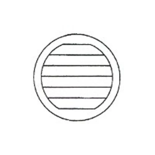 Maurice Franklin RLW-100-1.5 Round Aluminum Louver with Screen White Bag of 6