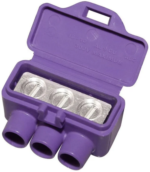 King Innovation 95110 AlumiConn 3-Port Aluminum to Copper Lug, 10-Pack