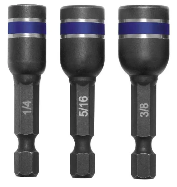 Irwin 1837531 Impact Magnetic Nutsetters Set 3 Piece 1-7/8 Inch for Versatile Use