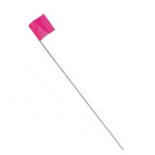 Irwin 64101 Pink Stake Flag 100 Piece for Marking