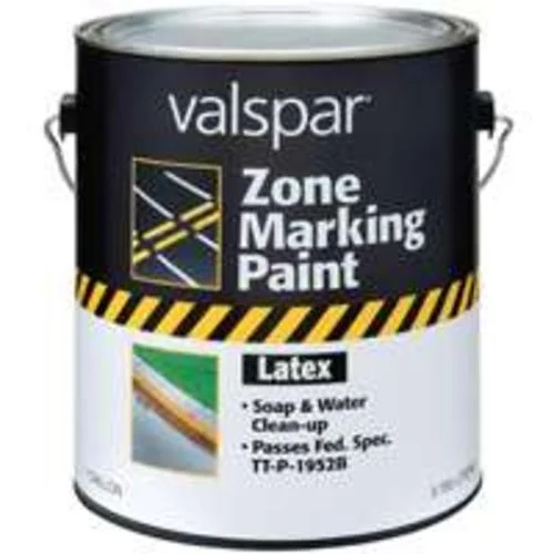 Valspar 135 Latex Zone Marking Paint 1 Gallon White for Outdoor Use
