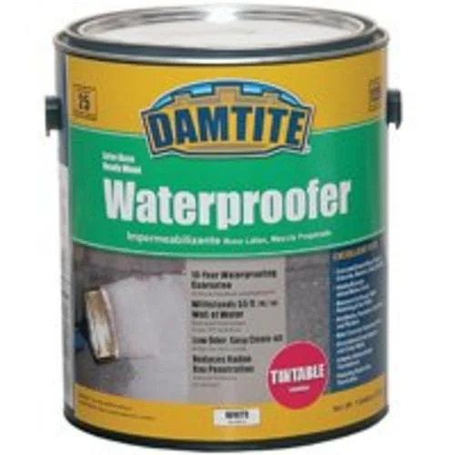 Damtite 03550 High Performance Latex Masonry Waterproofer 1 Gallon White for Concrete and Brick