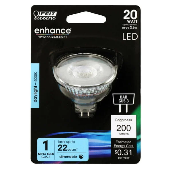 Feit Electric BPBAB 950CA Enhance Dimmable MR16 LED Bulb 2.6W