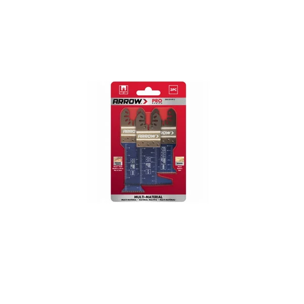 Arrow Fastener OSC101VP-3 Multi Tool Accessory Blade Set for Versatile Cutting