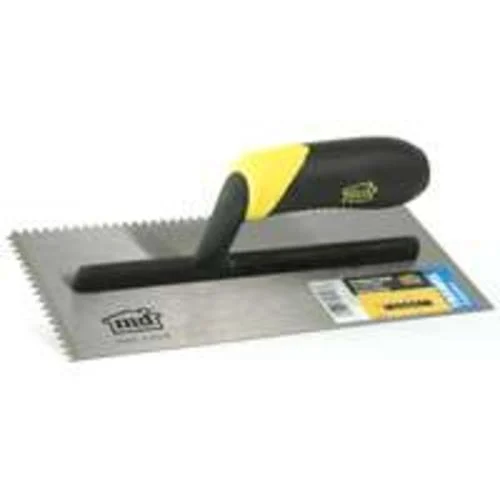 M-D Building Products 49112 1/4x3/8x1/4 Square Notch Trowel for Tile