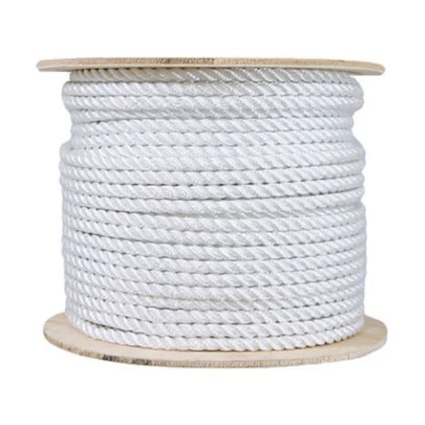 Mibro 300451TV Twist Nylon Rope 1/4 inch x 600 Feet Flexible and Durable Rope for Camping and DIY Projects