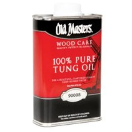 Old Masters 90008 Pint of 100% Pure Tung Oil for Wood Finishing and Protection
