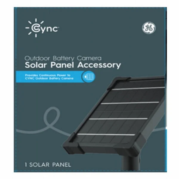 GE 93129830 Cync Solar Panel, Black, for Outdoor Smart Devices