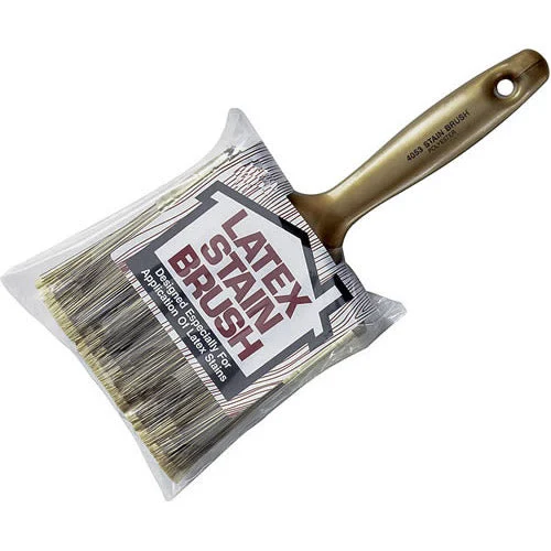 Wooster 4053-4 4" Latex Stain Brush for Painting