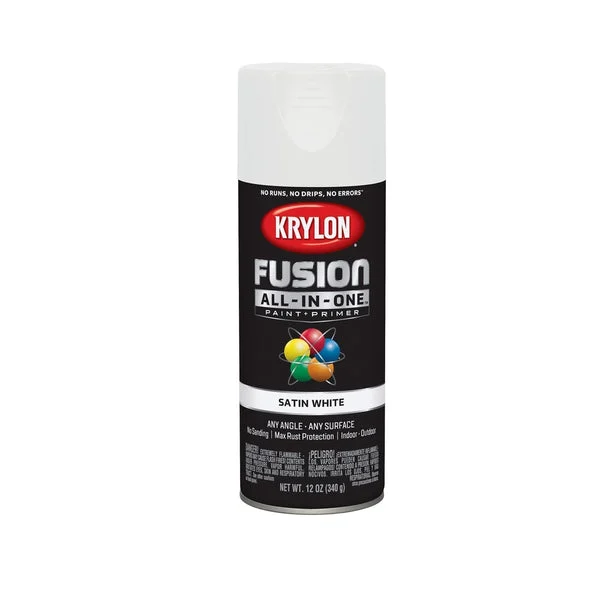 Krylon K02753007 White Paint + Primer Spray Paint 12 oz