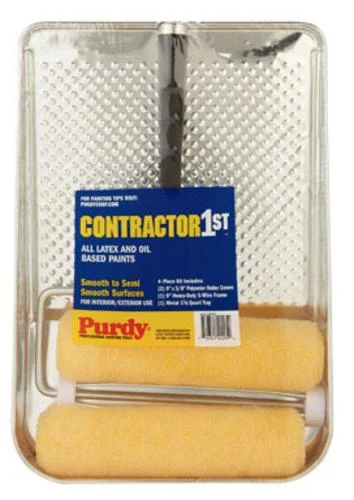 Purdy 140810200 Contractor 1st 4 Piece Tray Kit for Painting Projects