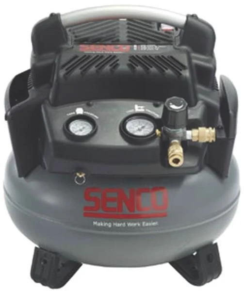 Senco PC1280 6 Gallon 1.5 HP Pancake Air Compressor for Nail Guns and Tools