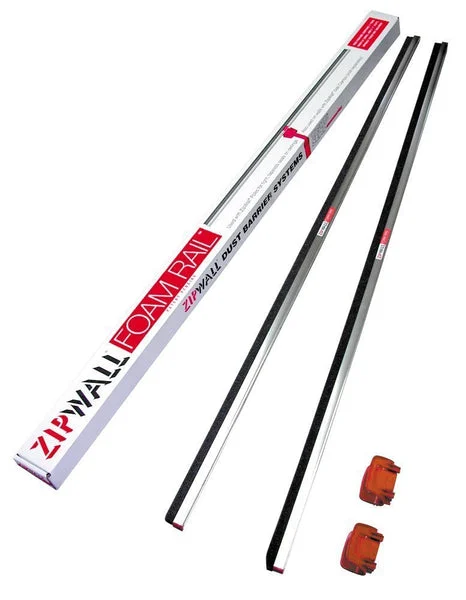 Zip Wall FR2 Foam Rail Crossbars & T-Clips 5' for Drywall Partitioning