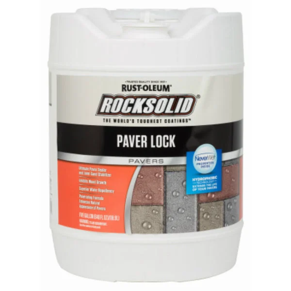 Rust-Oleum 293439 RockSolid Paver Lock Coating 5 Gallon for Large Outdoor Projects