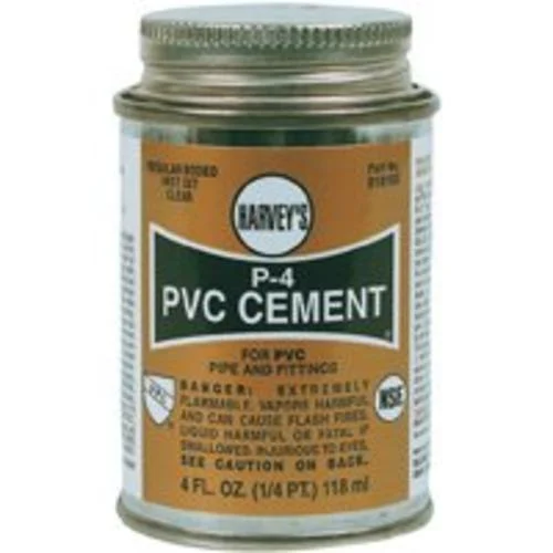 Harvey 018100-24 4 Oz PVC Regular Cement for Plumbing Repairs