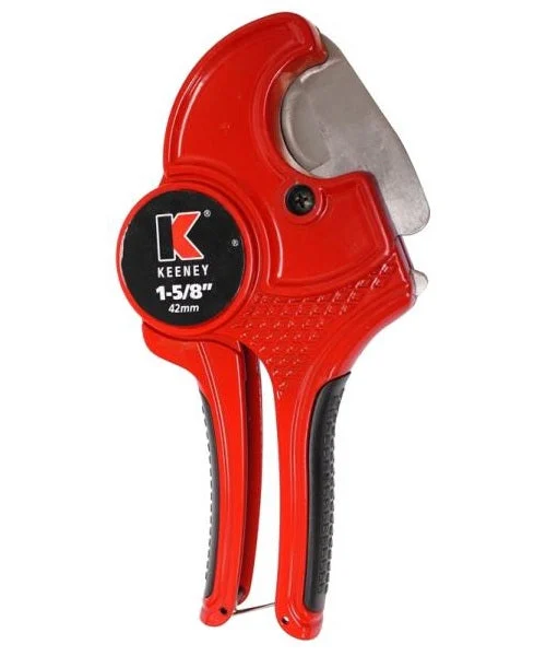 Keeney K840-101 Pipe Cutter, 1-5/8", PVC - Precision Tool for Plumbing Projects