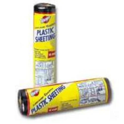 Warp's 4CH2050-B Polyethylene Sheeting 20 x 50 Black Plastic Sheeting