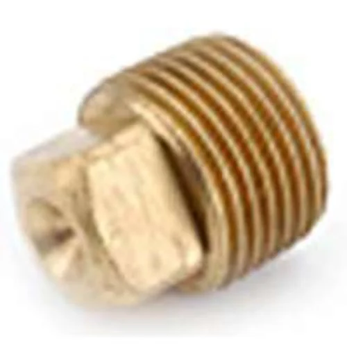 Anderson Metals 38714-16 Lo Lead Red Brass Solid Plug 1 Inch Plumbing Fitting