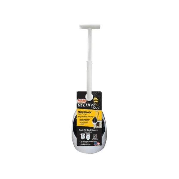 Korky 97-4A Max Hideaway Toilet Plunger with Holder for Clogged Drains