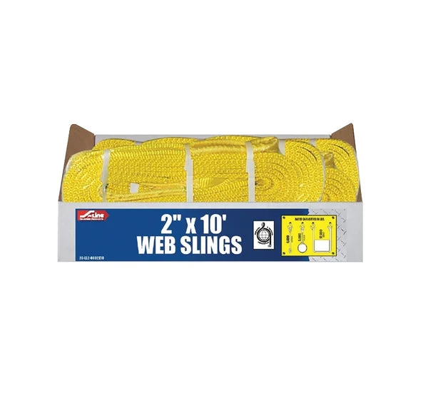 S-Line 20-EE2-9802X10 Lifting Sling Polyester Gray Heavy Duty Straps
